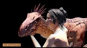 Хищник трахает девушку в 3D порно